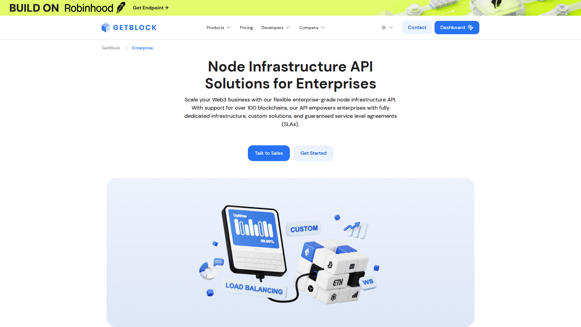 Enterprise API screenshot
